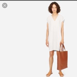 Everlane Japanese GoWeave Cocoon Dress White (0)